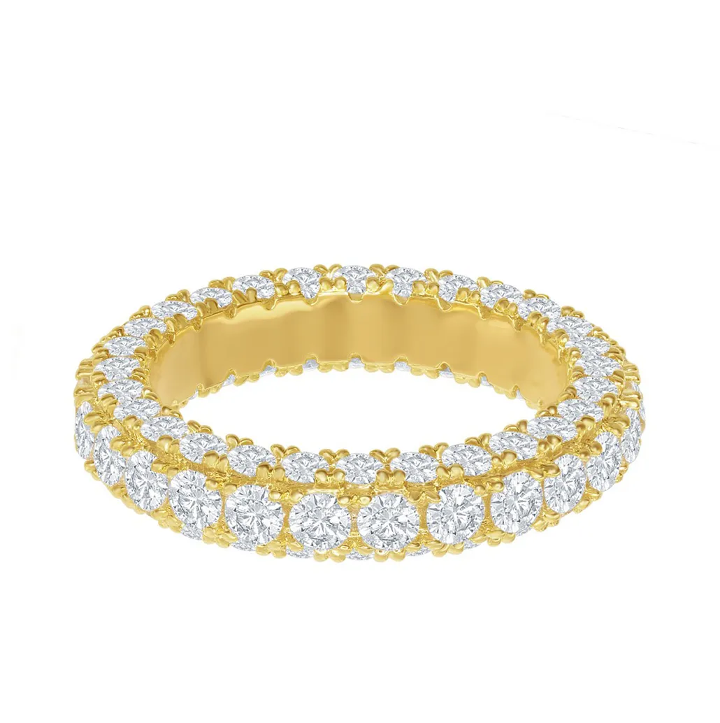 Triple Row Eternity Band