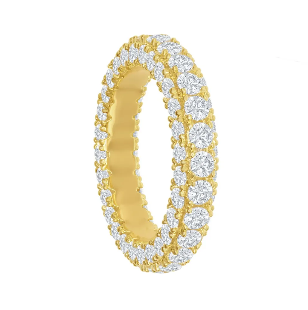 Triple Row Eternity Band