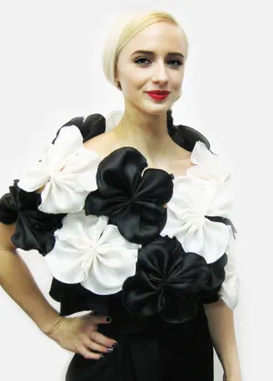 Two Tone Flower Wrap