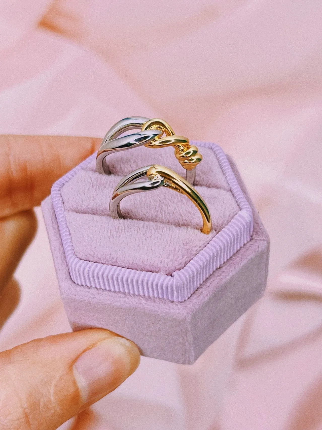 Two Tone Twist Rings