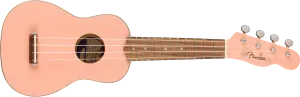 Venice Soprano Uke, Walnut Fingerboard, Shell Pink