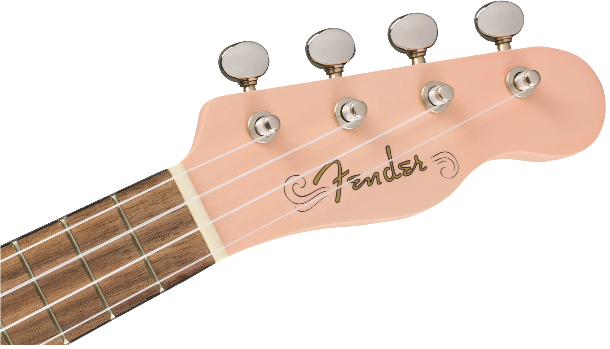Venice Soprano Uke, Walnut Fingerboard, Shell Pink