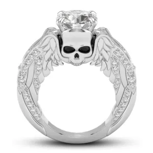 Vintage Angel - Skull Ring (#w044)