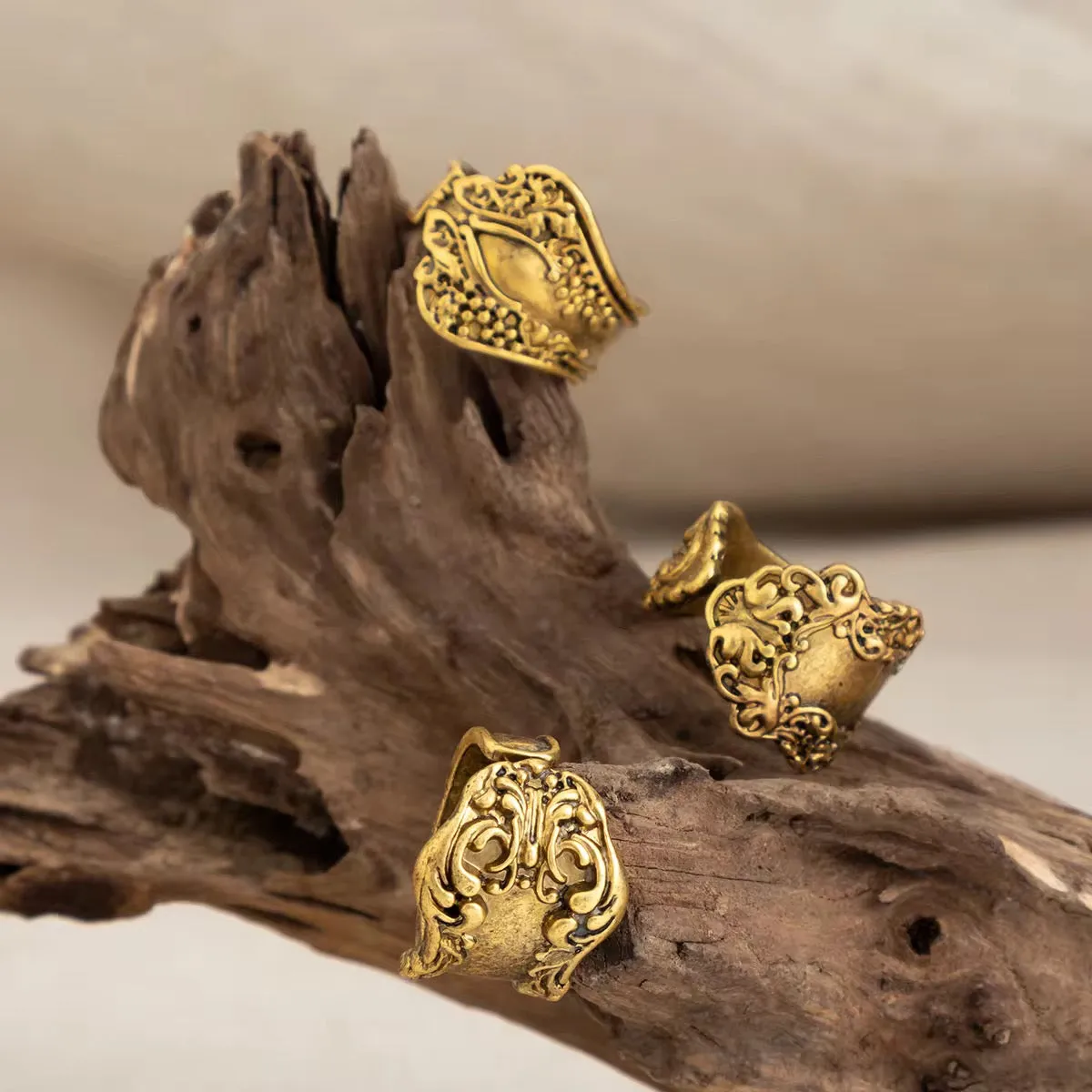 Vintage Punk Ring Set