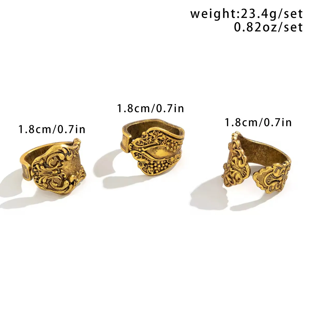 Vintage Punk Ring Set