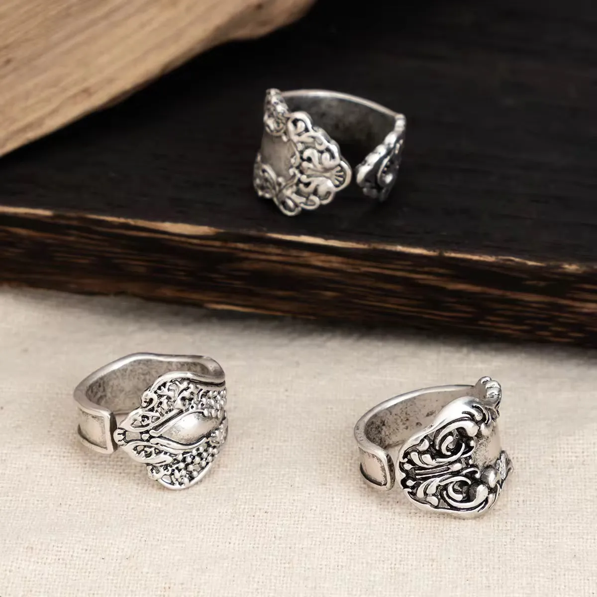 Vintage Punk Ring Set