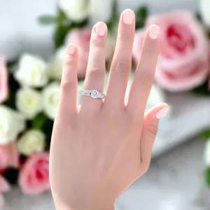 Vintage Style 1 Ct Bridal Wedding Engagement Ring