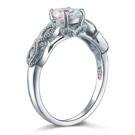 Vintage Style 1 Ct Bridal Wedding Engagement Ring