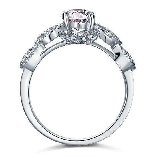 Vintage Style 1 Ct Bridal Wedding Engagement Ring
