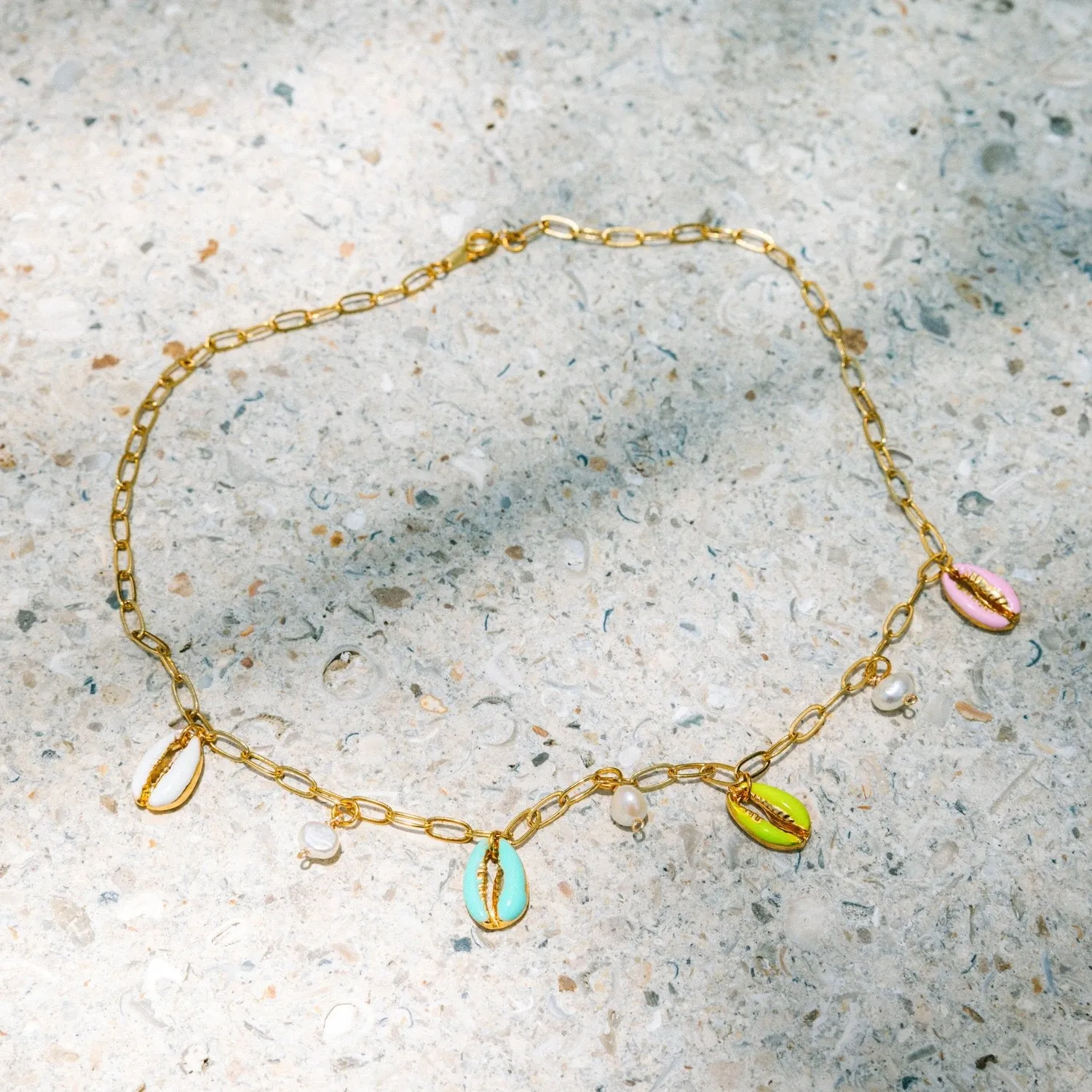 Voyage Puka Shell Charm Necklace