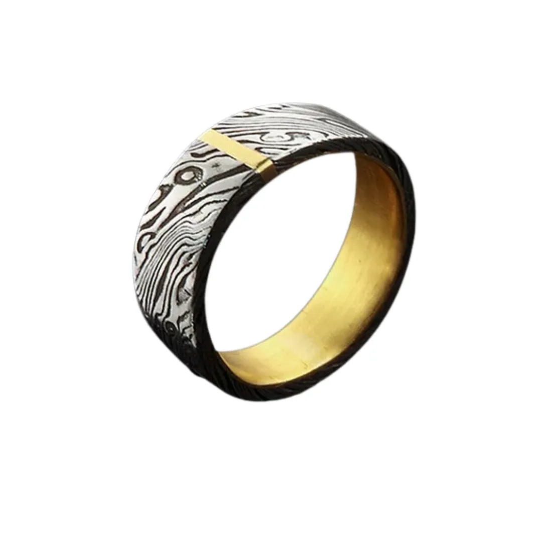 Wide Damascus and Gold Flat Band