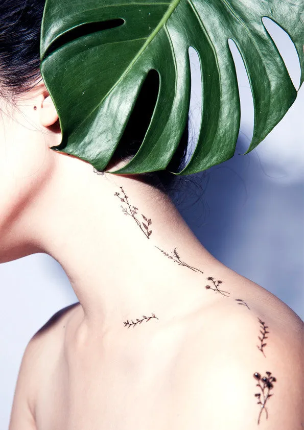 Wildflower Temporary Tattoo