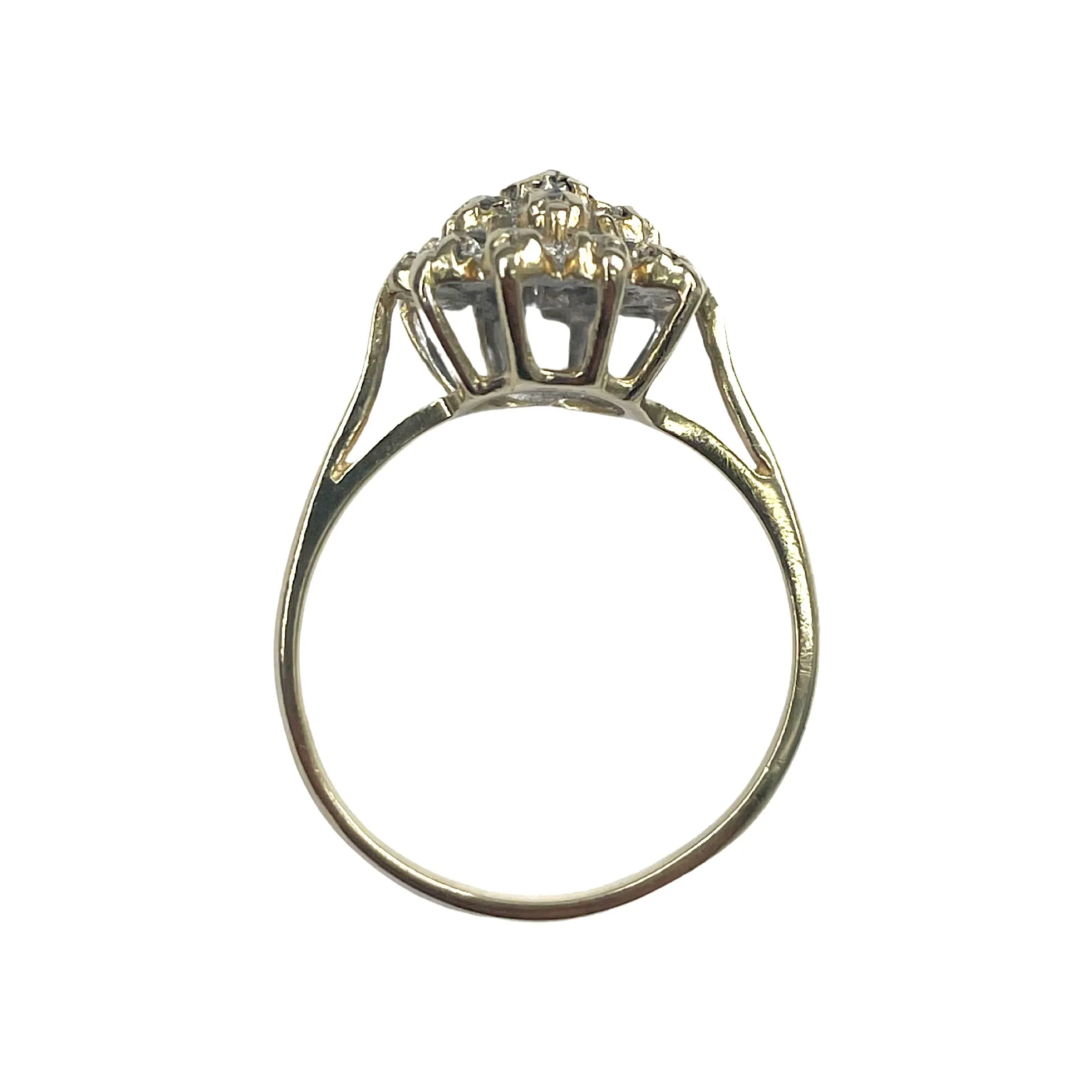 Yellow Gold and Diamond Ring (Authentic Pre-Owned)