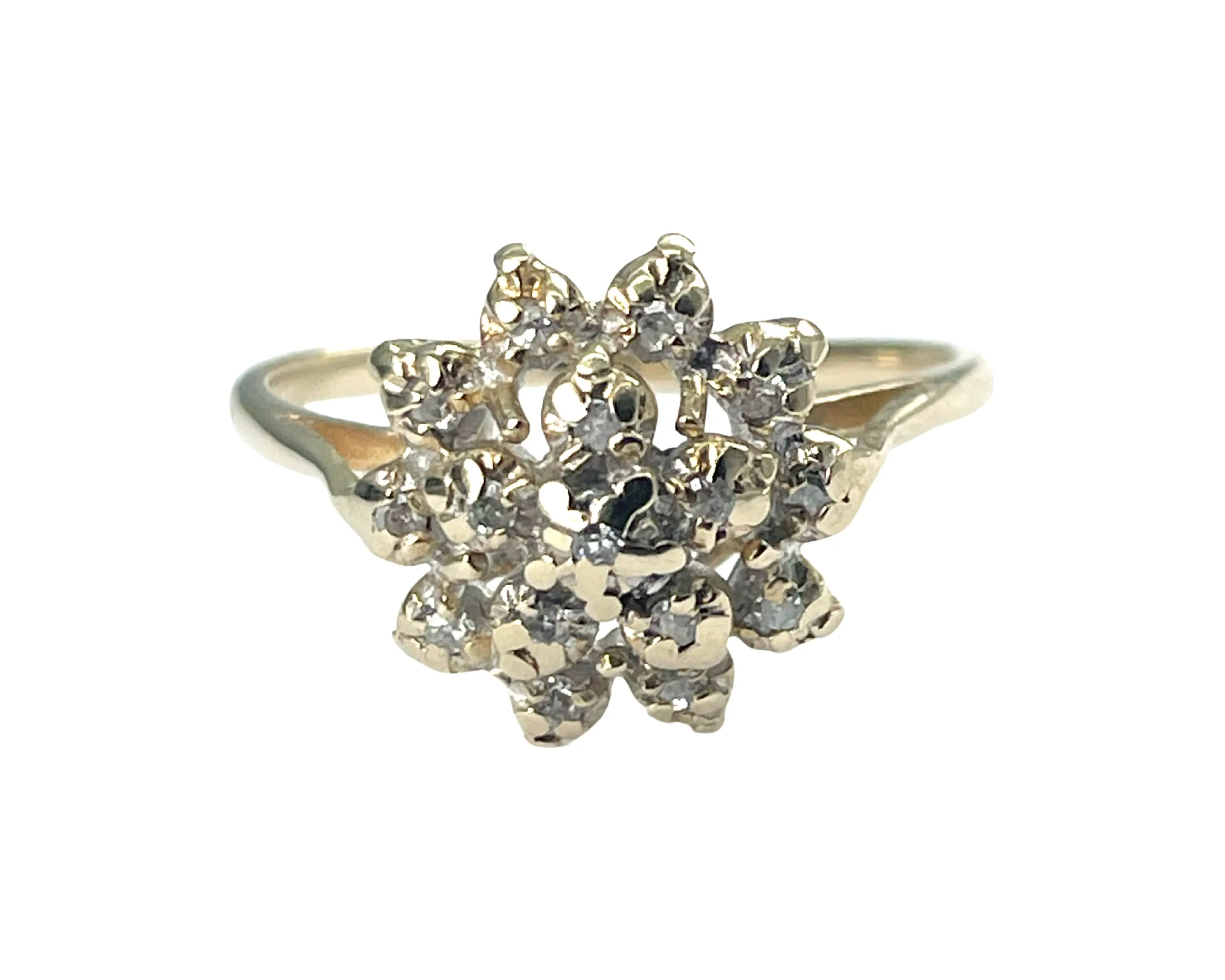 Yellow Gold and Diamond Ring (Authentic Pre-Owned)