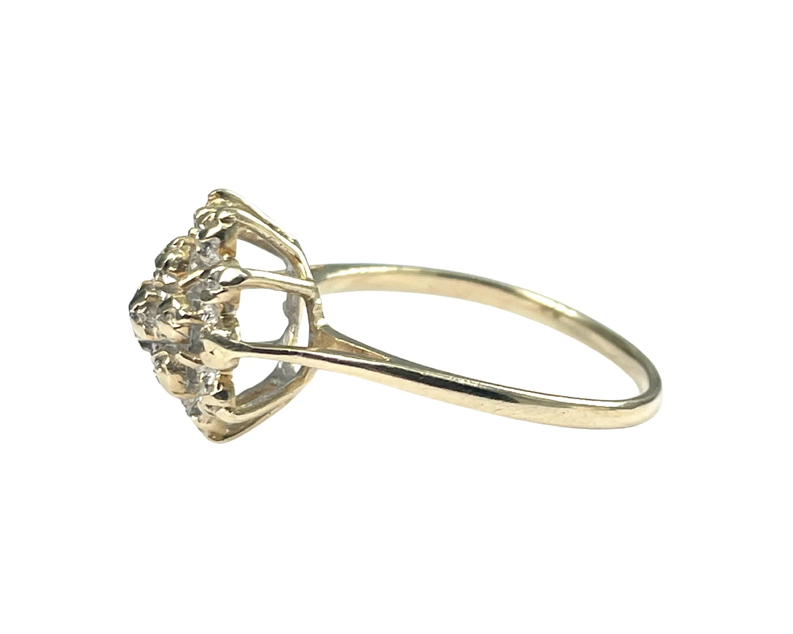 Yellow Gold and Diamond Ring (Authentic Pre-Owned)