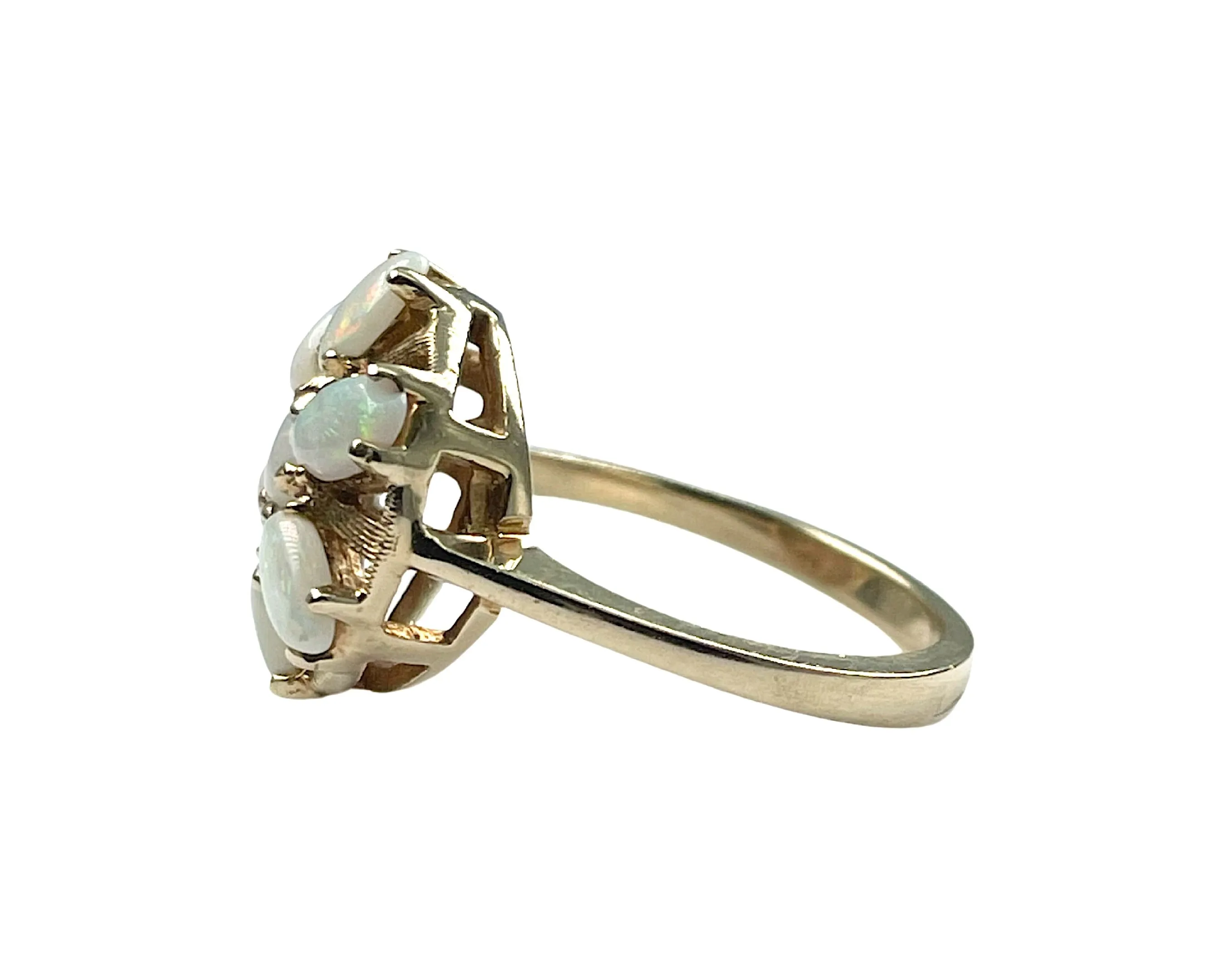 Yellow Gold and Opal Ring (Authentic Pre-Owned)