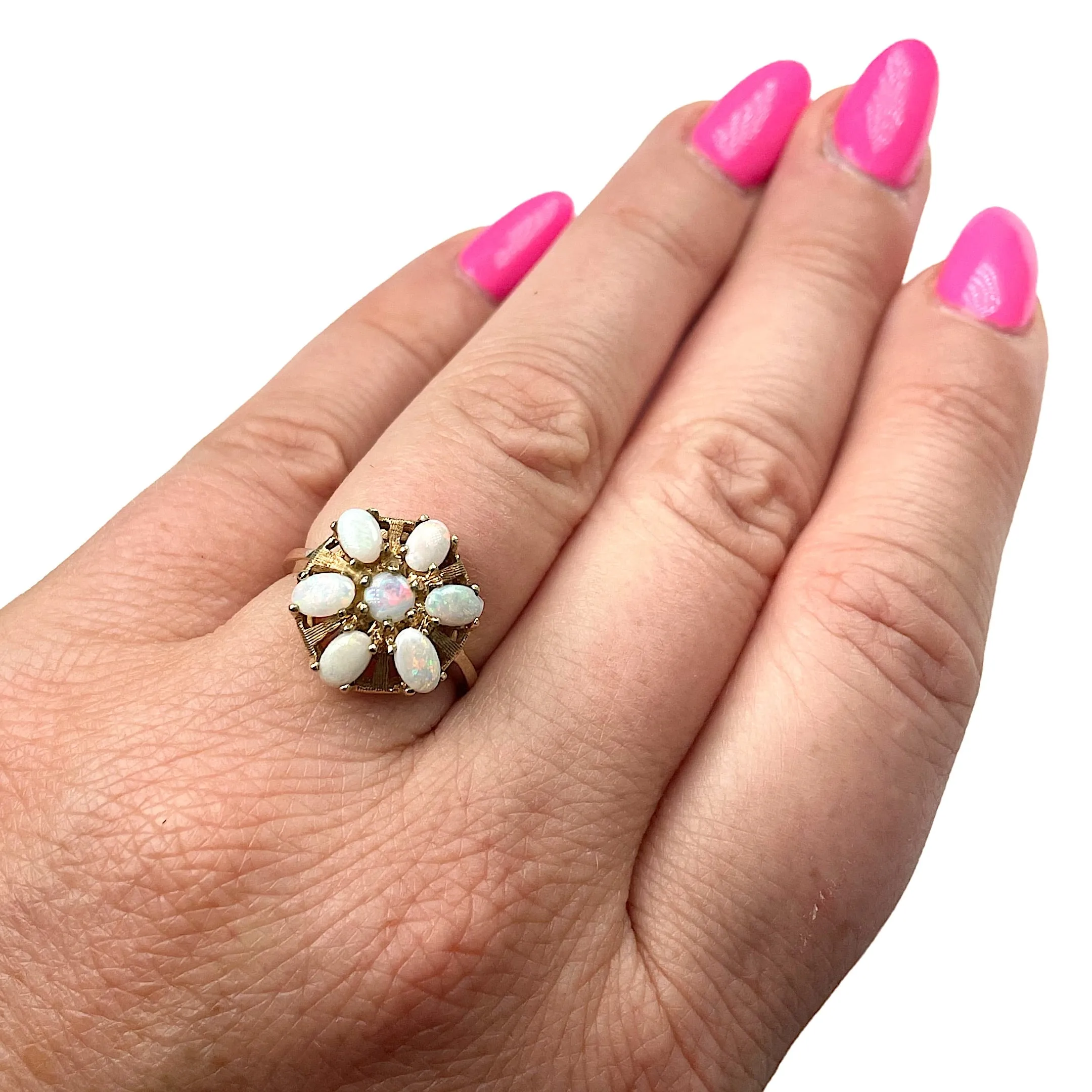 Yellow Gold and Opal Ring (Authentic Pre-Owned)