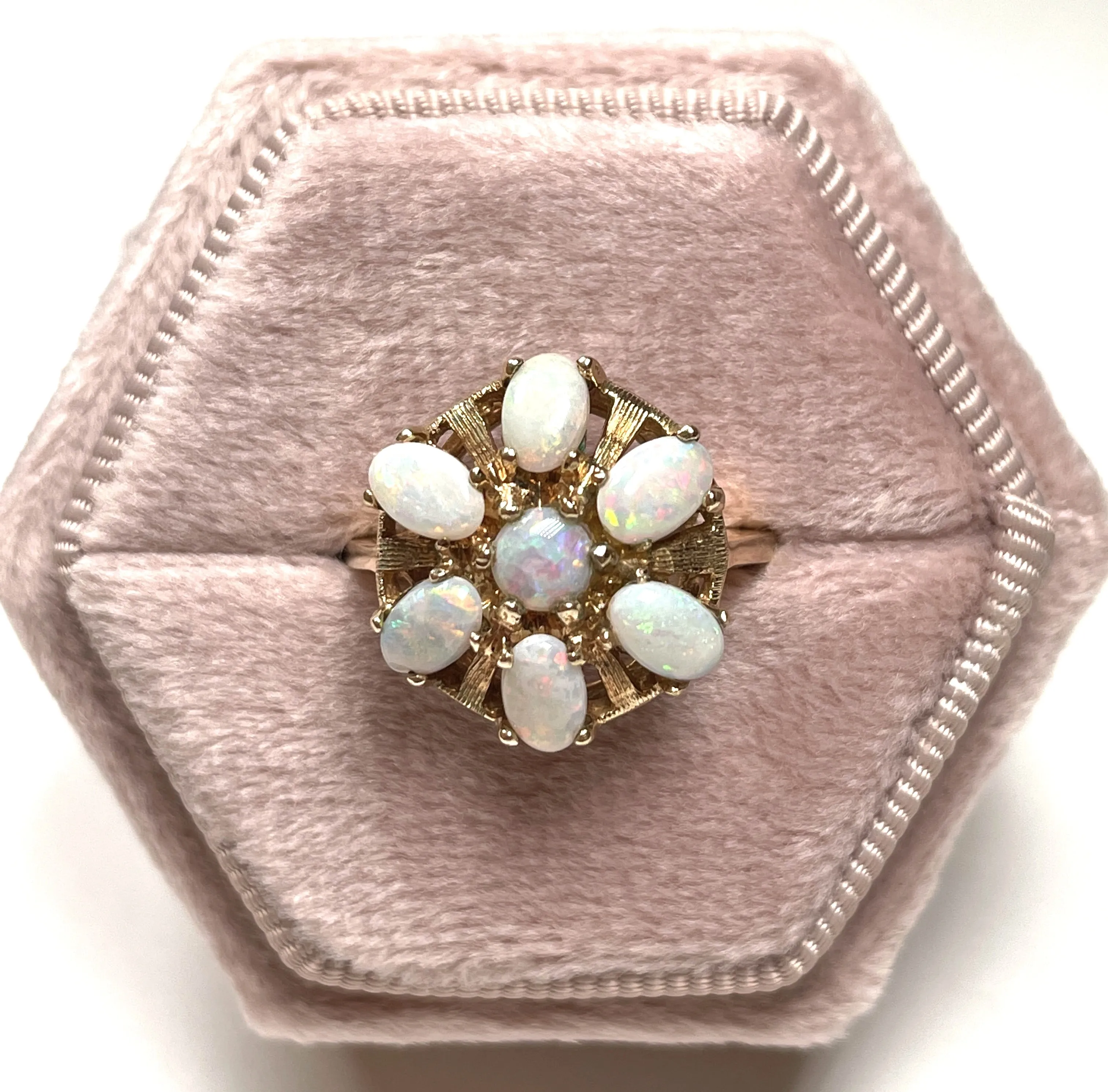 Yellow Gold and Opal Ring (Authentic Pre-Owned)