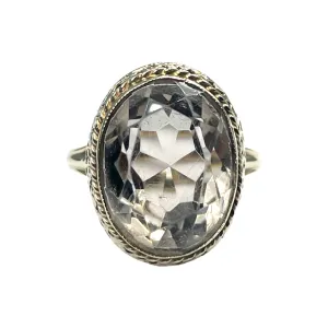 Yellow Gold and Smoky Quartz Ring (Authentic Pre-Owned)