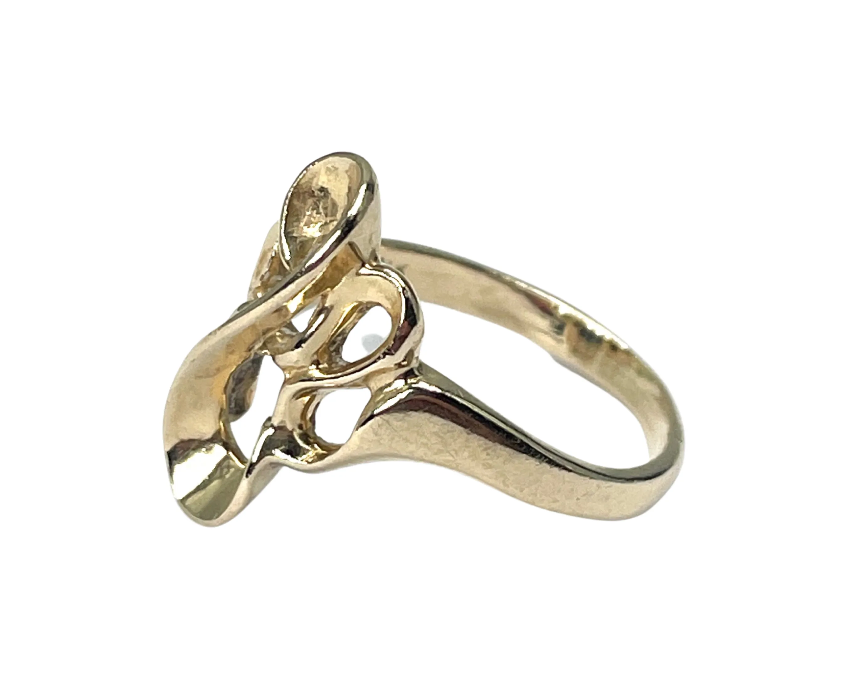 Yellow Gold Swirl Ring (Authentic Pre-Owned)