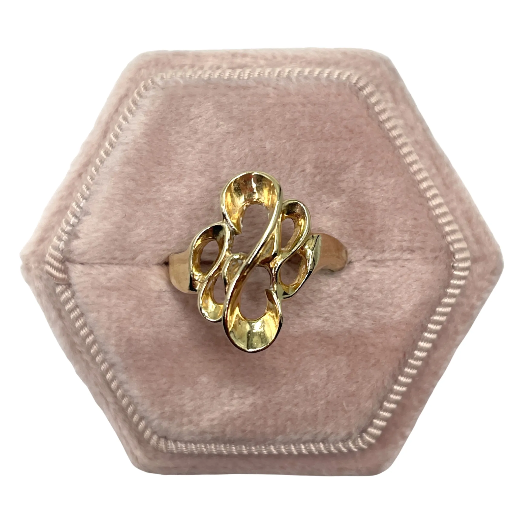 Yellow Gold Swirl Ring (Authentic Pre-Owned)